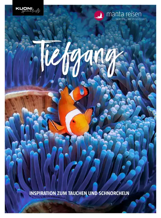 Kuoni Reisen Katalog in Glarus | Manta Tiefgang ab 2025 bis auf weiteres DE | 2026-01-28T00:00:00.000Z - 2026-02-11T00:00:00.000Z