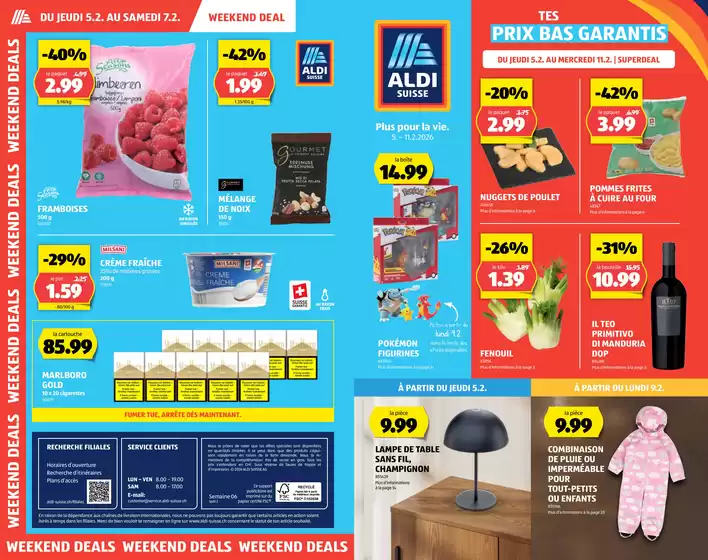 Aldi Katalog | Tolle Rabatt uf usgwählte Produkt | 2026-02-05T00:00:00.000Z - 2026-02-11T00:00:00.000Z