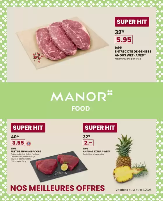 Manor Katalog in Riehen | Le catalogue actuel - FR | 2026-02-03T00:00:00.000Z - 2026-02-09T00:00:00.000Z