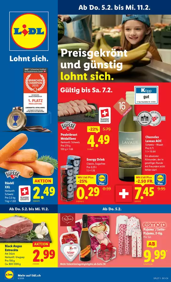 Lidl Katalog in Morges | 5.2. - 11.2. | 2026-02-05T00:00:00.000Z - 2026-02-11T00:00:00.000Z