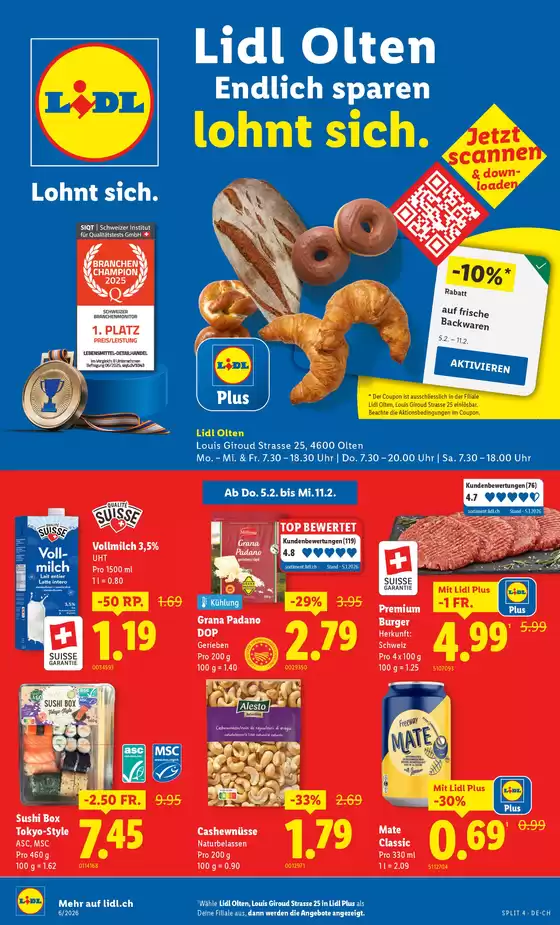 Lidl Katalog in Renens | 5.2. - 11.2. | 2026-02-05T00:00:00.000Z - 2026-02-11T00:00:00.000Z
