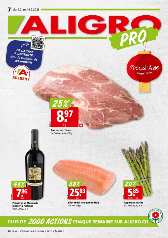 Aligro Katalog in Bern | Actions PRO #07 | 2026-02-09T00:00:00.000Z - 2026-02-14T00:00:00.000Z