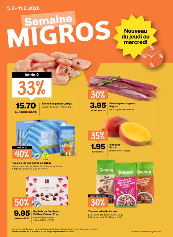 Migros Katalog in Herisau | Tolles Ängbot für Schnäppchenjäger | 2026-02-05T00:00:00.000Z - 2026-02-11T00:00:00.000Z