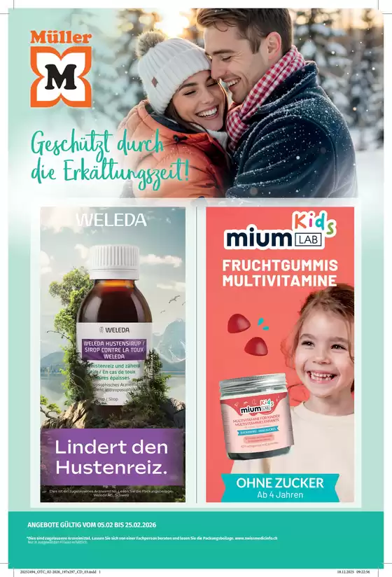 Müller Katalog in Yverdon-les-Bains | Attraktiivi Sonderängbot für alli | 2026-02-05T00:00:00.000Z - 2026-02-25T00:00:00.000Z