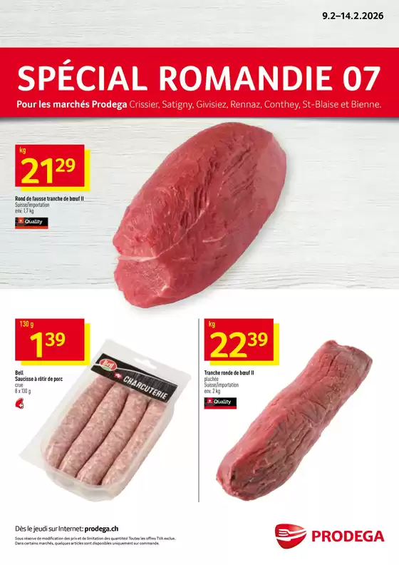 Prodega Katalog in Yverdon-les-Bains | Kw07 agh special romandie f | 2026-02-09T00:00:00.000Z - 2026-02-14T00:00:00.000Z