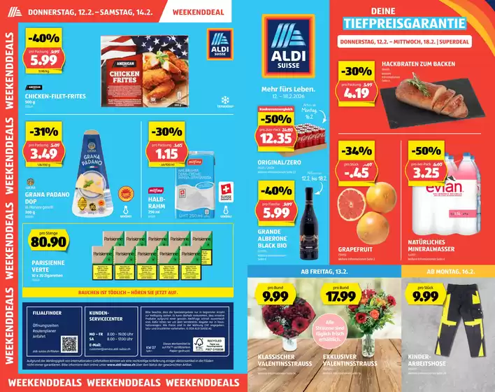 Aldi Katalog in Yverdon-les-Bains | Rabatt und Aktione | 2026-02-12T00:00:00.000Z - 2026-02-18T00:00:00.000Z