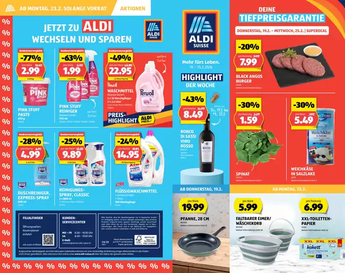 Aldi Katalog in Cham | Exklusivi Deals und Schnäppchen | 2026-02-19T00:00:00.000Z - 2026-02-25T00:00:00.000Z