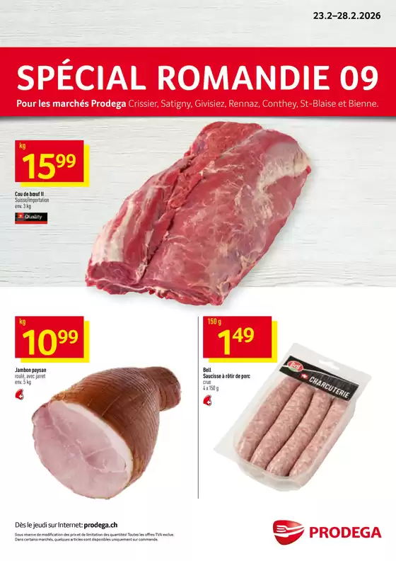 Prodega Katalog in Morges | Kw09 agh special romandie f | 2026-02-23T00:00:00.000Z - 2026-02-28T00:00:00.000Z
