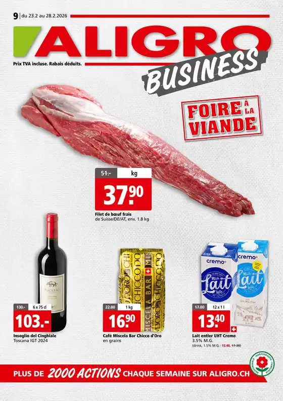 Aligro Katalog in Wettingen | Actions BUSINESS #09 | 2026-02-23T00:00:00.000Z - 2026-02-28T00:00:00.000Z
