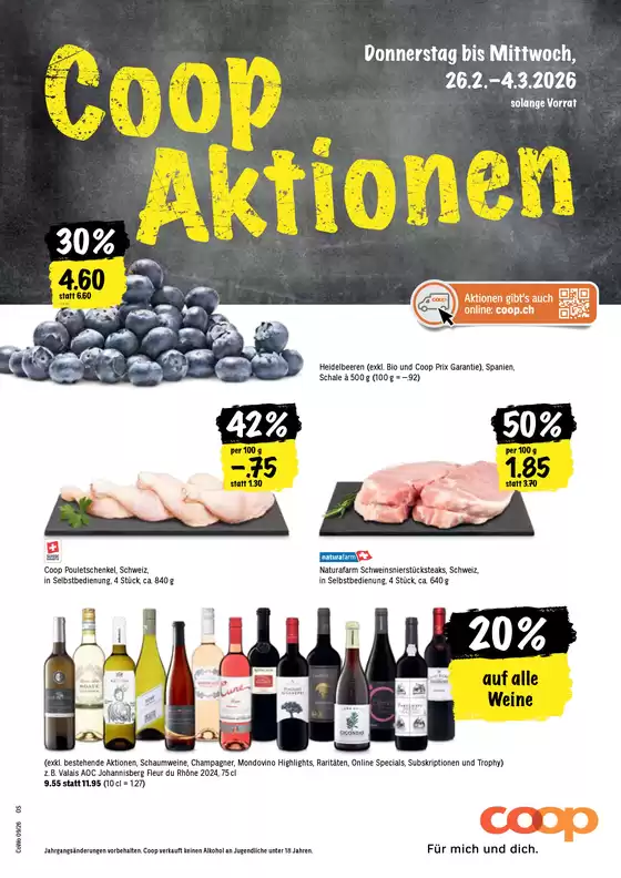 Coop Katalog in Köniz | Exklusivi Deals für üsi Chunde | 2026-02-26T00:00:00.000Z - 2026-03-04T00:00:00.000Z