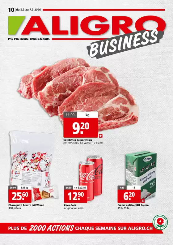 Aligro Katalog in Kriens | Actions BUSINESS #10 | 2026-03-02T00:00:00.000Z - 2026-03-07T00:00:00.000Z