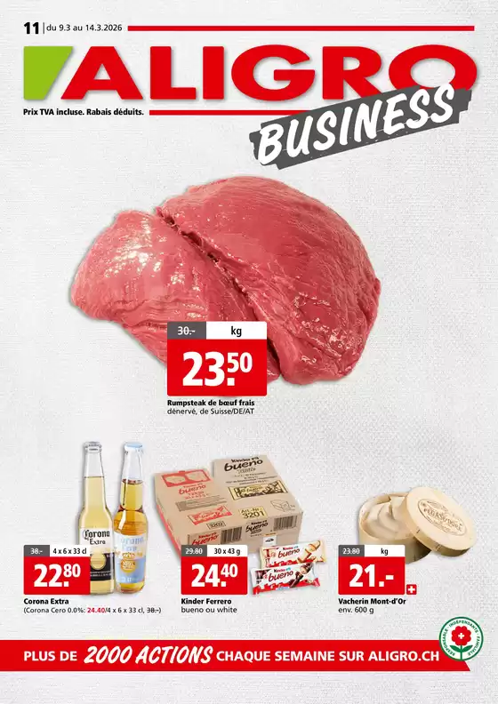Aligro Katalog in Genève | Actions BUSINESS #11 | 2026-03-09T00:00:00.000Z - 2026-03-14T00:00:00.000Z