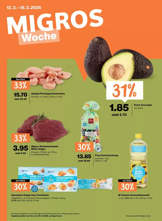 Migros Katalog in Köniz | Migros reklamblad - DE | 2026-03-12T00:00:00.000Z - 2026-03-18T00:00:00.000Z