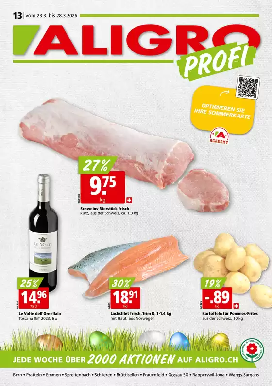 Aligro Katalog in Plan-les-Ouates | Top-Ängbot für Sparfüchse | 2026-03-23T00:00:00.000Z - 2026-03-28T00:00:00.000Z
