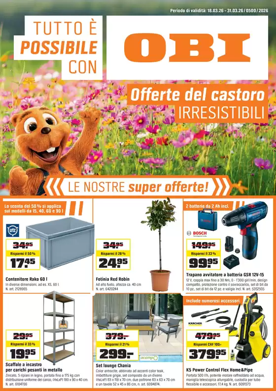 OBI Katalog in Dübendorf | FATTO CON OBI | 2026-03-17T00:00:00.000Z - 2026-03-31T00:00:00.000Z