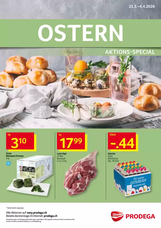 Prodega Katalog in St. Gallen | Kw13 agh ostern d | 2026-03-23T00:00:00.000Z - 2026-04-04T00:00:00.000Z