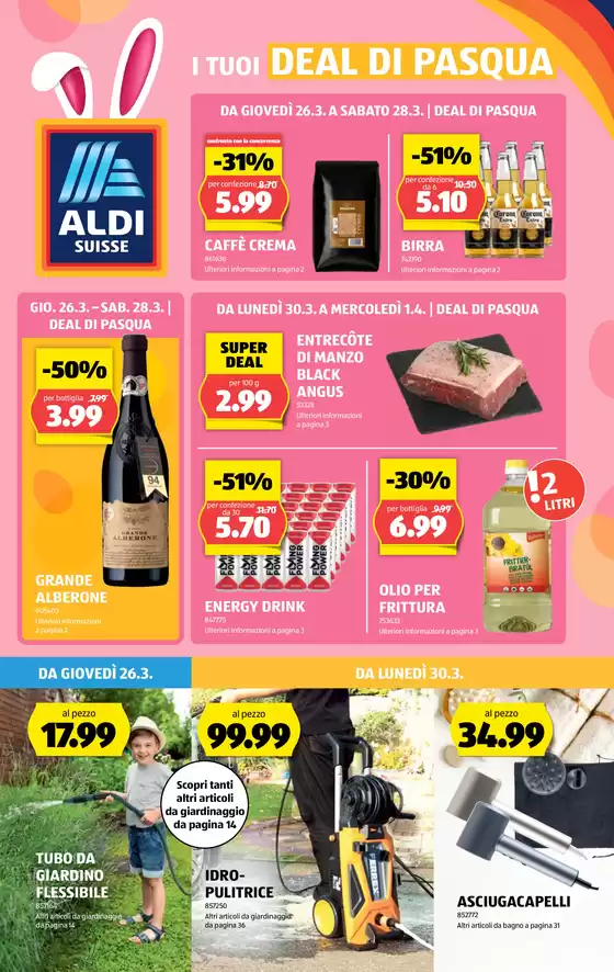 Aldi Katalog in St. Gallen | Ängbot für Schnäppchenjäger | 2026-03-26T00:00:00.000Z - 2026-04-01T00:00:00.000Z