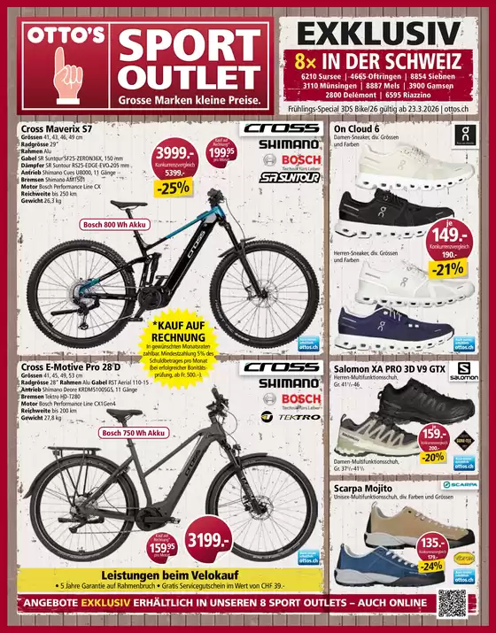 Otto's Katalog in St. Gallen | SPÉCIAL VÉLOS - FR | 2026-03-19T00:00:00.000Z - 2026-04-02T00:00:00.000Z