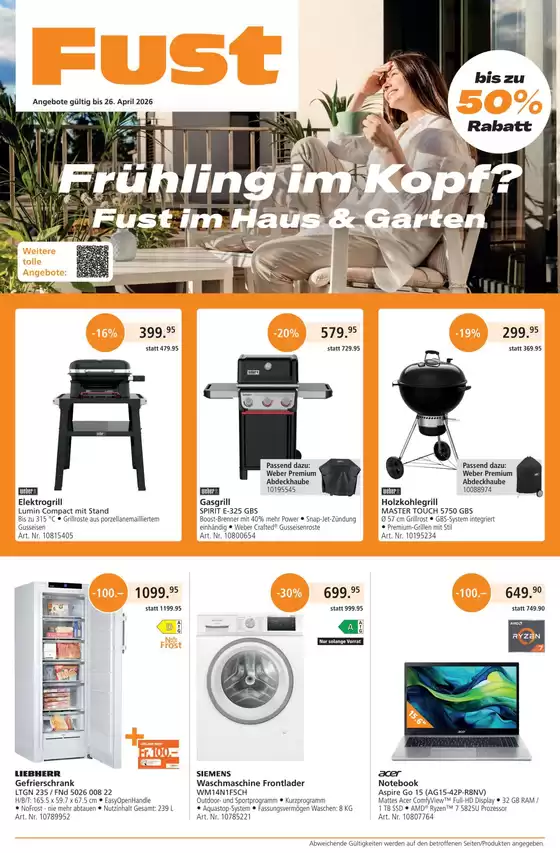 Fust Katalog in Genève | Fust reklamblad | 2026-03-23T00:00:00.000Z - 2026-04-26T00:00:00.000Z