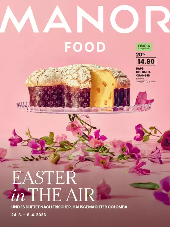 Manor Katalog in Gossau (ZH) | Food-Katalog «Ostern» - DE | 2026-03-24T00:00:00.000Z - 2026-04-06T00:00:00.000Z