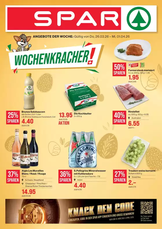 SPAR Katalog | Attraktiivi Sonderängbot für alli | 2026-03-26T00:00:00.000Z - 2026-04-01T00:00:00.000Z
