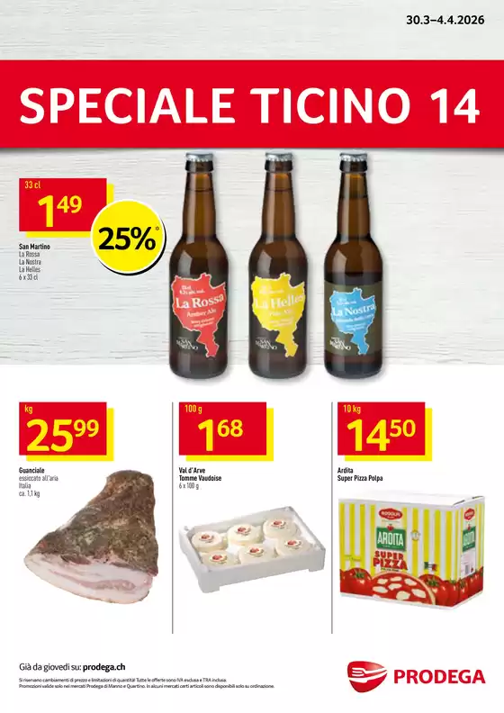 Prodega Katalog in Lausanne | Kw14 agh speciale ticino i | 2026-03-30T00:00:00.000Z - 2026-04-04T00:00:00.000Z
