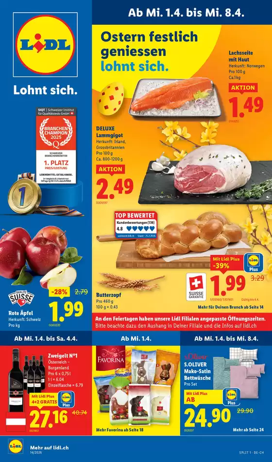 Lidl Katalog in Emmen | 1.4. - 8.4. | 2026-04-01T00:00:00.000Z - 2026-04-08T00:00:00.000Z