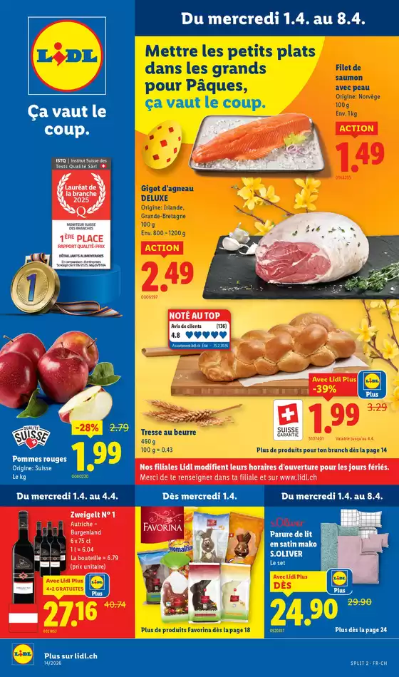 Lidl Katalog in Zollikofen | 1.4. - 8.4. | 2026-04-01T00:00:00.000Z - 2026-04-08T00:00:00.000Z