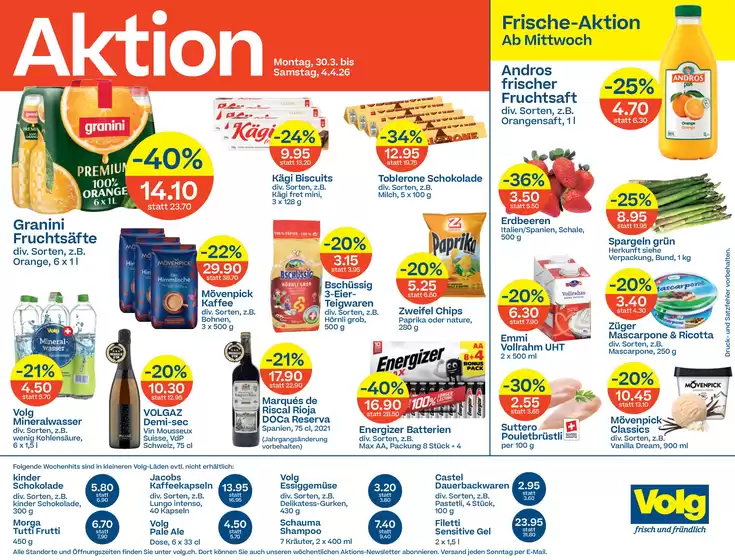 Volg Katalog in Zollikofen | Volg Catalog | 2026-03-30T00:00:00.000Z - 2026-04-04T00:00:00.000Z