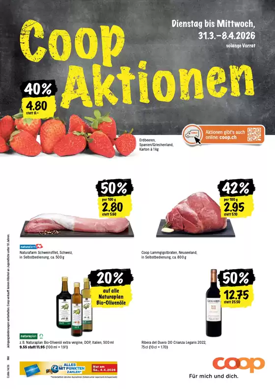Coop Katalog in Basel | Tolle Rabatt uf usgwählte Produkt | 2026-04-02T00:00:00.000Z - 2026-04-08T00:00:00.000Z