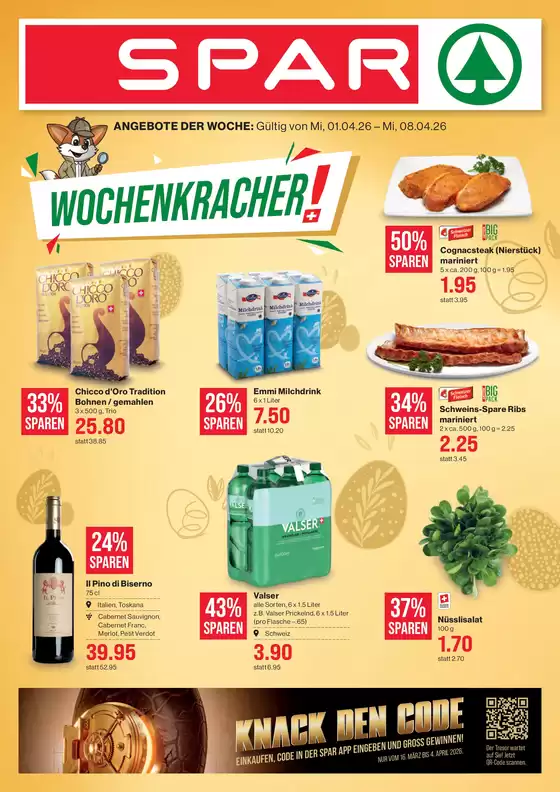 SPAR Katalog in Emmen | Top-Deals für alli Chunde | 2026-04-01T00:00:00.000Z - 2026-04-08T00:00:00.000Z