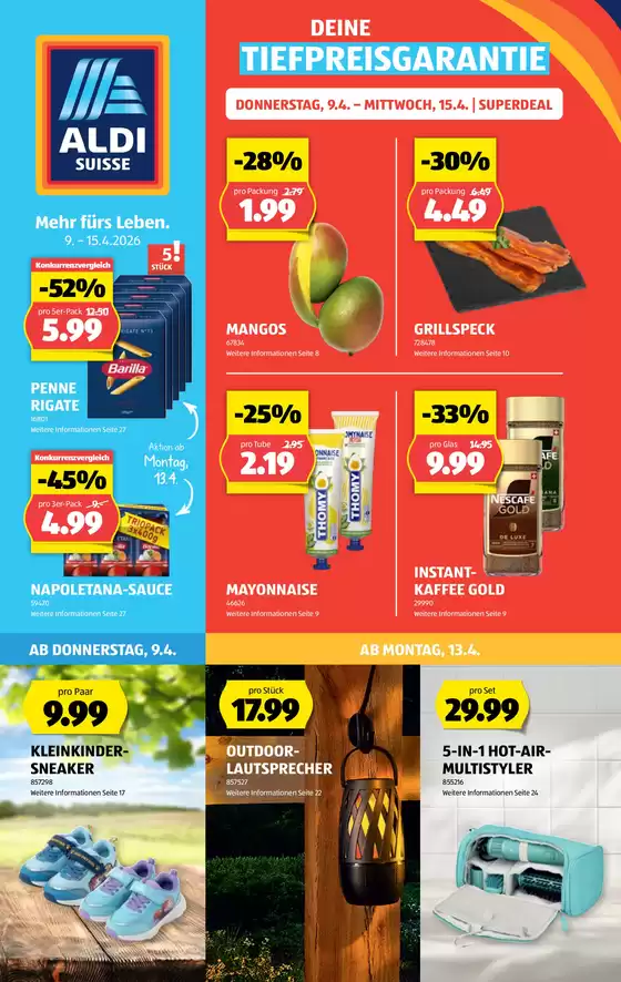 Aldi Katalog in Belp | Groossi Uswahl a Ängbot | 2026-04-09T00:00:00.000Z - 2026-04-15T00:00:00.000Z