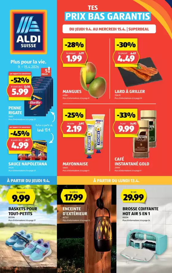 Aldi Katalog in Belp | Top-Ängbot für Sparfüchse | 2026-04-09T00:00:00.000Z - 2026-04-15T00:00:00.000Z