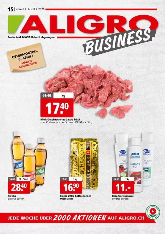 Aligro Katalog in Worb | Sonderängbot für Sie | 2026-04-06T00:00:00.000Z - 2026-04-11T00:00:00.000Z