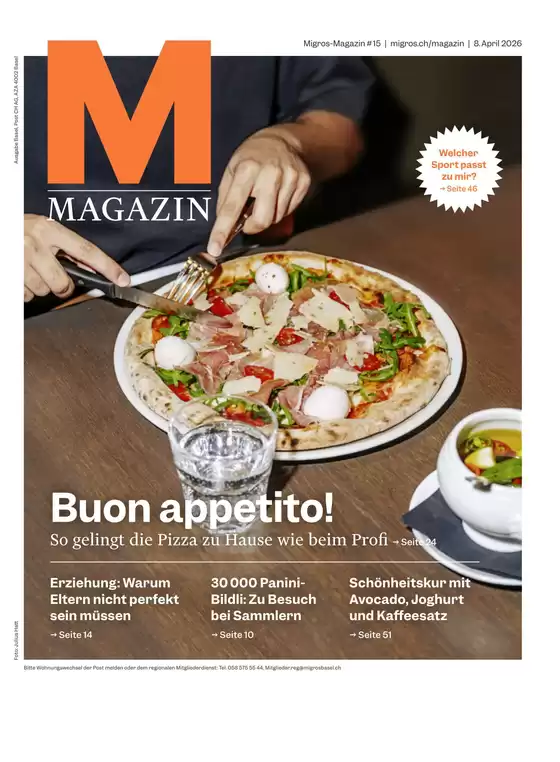 Migros Katalog in Lyss | Migros reklamblad - DE Basel | 2026-04-08T00:00:00.000Z - 2026-04-08T00:00:00.000Z