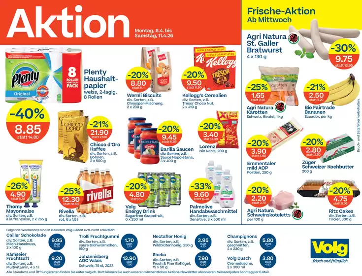 Volg Katalog in Lyss | Volg Catalog | 2026-04-06T00:00:00.000Z - 2026-04-11T00:00:00.000Z