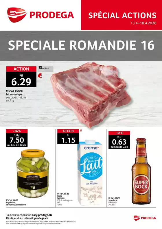 Prodega Katalog in Wettingen | Kw16 agh special romandie f | 2026-04-13T00:00:00.000Z - 2026-04-18T00:00:00.000Z