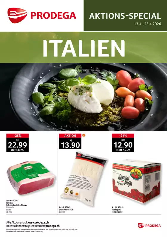 Prodega Katalog in Wettingen | Kw16 agh italien d | 2026-04-13T00:00:00.000Z - 2026-04-25T00:00:00.000Z