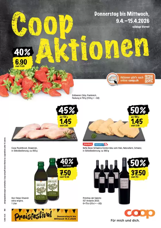 Coop Katalog in Wettingen | Top-Ängbot für Sparfüchse | 2026-04-09T00:00:00.000Z - 2026-04-15T00:00:00.000Z