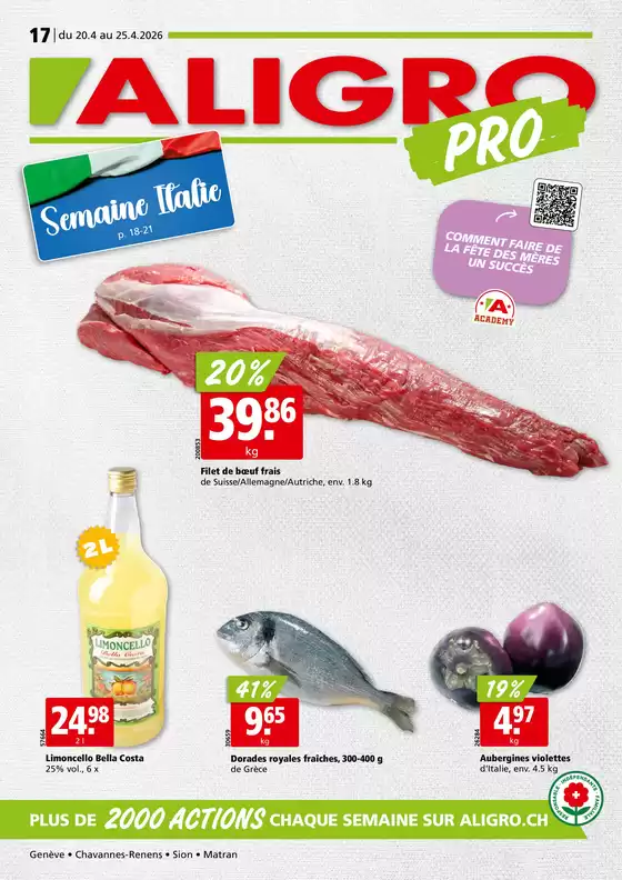 Aligro Katalog in Bern | Actions PRO #17 | 2026-04-20T00:00:00.000Z - 2026-04-25T00:00:00.000Z