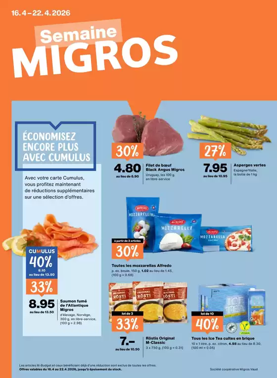 Migros Katalog in Bern | Migros reklamblad - DE | 2026-04-16T00:00:00.000Z - 2026-04-22T00:00:00.000Z
