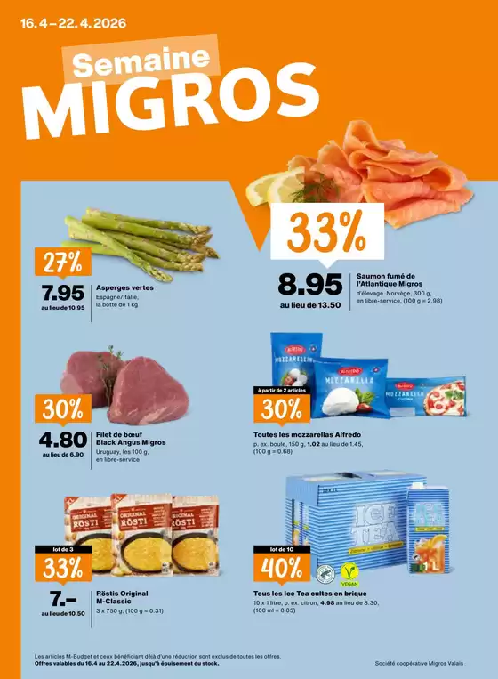 Migros Katalog in Bern | Migros reklamblad - FR | 2026-04-16T00:00:00.000Z - 2026-04-22T00:00:00.000Z