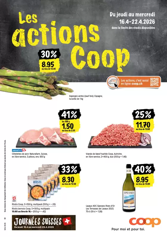 Coop Katalog in Glarus Süd | Coop reklamblad | 2026-04-16T00:00:00.000Z - 2026-04-22T00:00:00.000Z