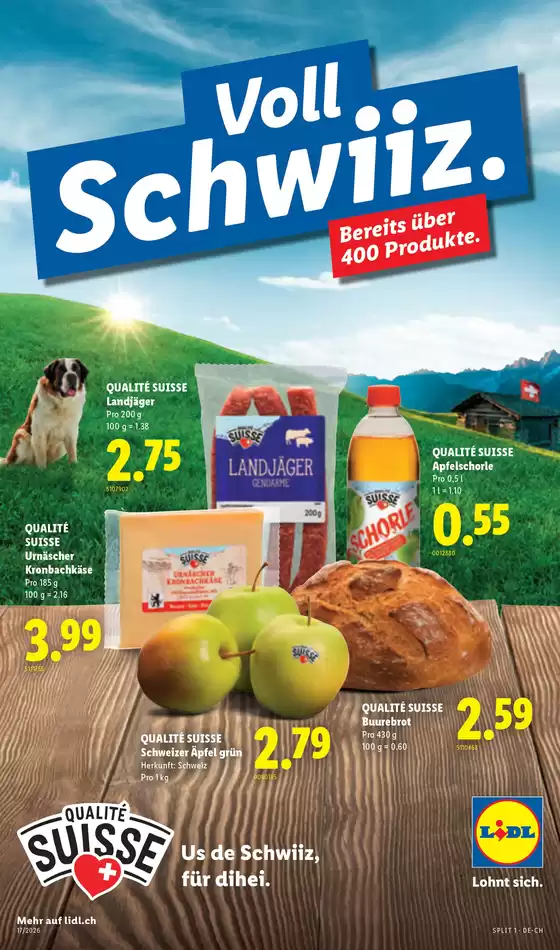 Lidl Katalog in Wetzikon | Dauerhaft im Sortiment | 2026-04-23T00:00:00.000Z - 2026-04-29T00:00:00.000Z