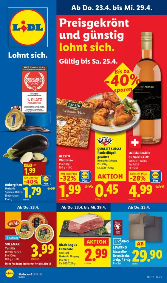 Lidl Katalog in Wetzikon | 23.4. - 29.4. | 2026-04-23T00:00:00.000Z - 2026-04-29T00:00:00.000Z