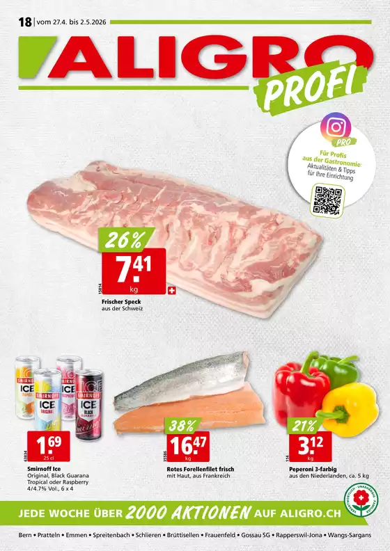 Aligro Katalog in Regensdorf | Üsi beste Deals für Sie | 2026-04-27T00:00:00.000Z - 2026-05-02T00:00:00.000Z
