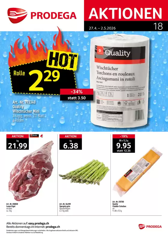 Prodega Katalog in Villars-sur-Glâne | Kw18 agh aktionen d | 2026-04-27T00:00:00.000Z - 2026-05-02T00:00:00.000Z