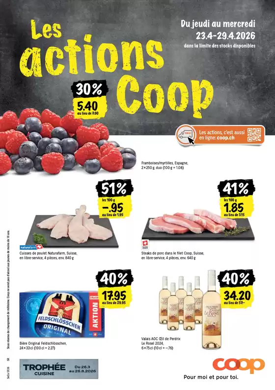 Coop Katalog in Villars-sur-Glâne | Coop reklamblad | 2026-04-23T00:00:00.000Z - 2026-04-29T00:00:00.000Z