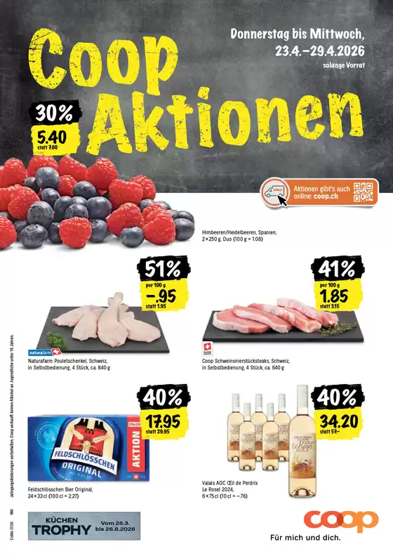 Coop Katalog in Villars-sur-Glâne | Tolles Ängbot für Schnäppchenjäger | 2026-04-23T00:00:00.000Z - 2026-04-29T00:00:00.000Z