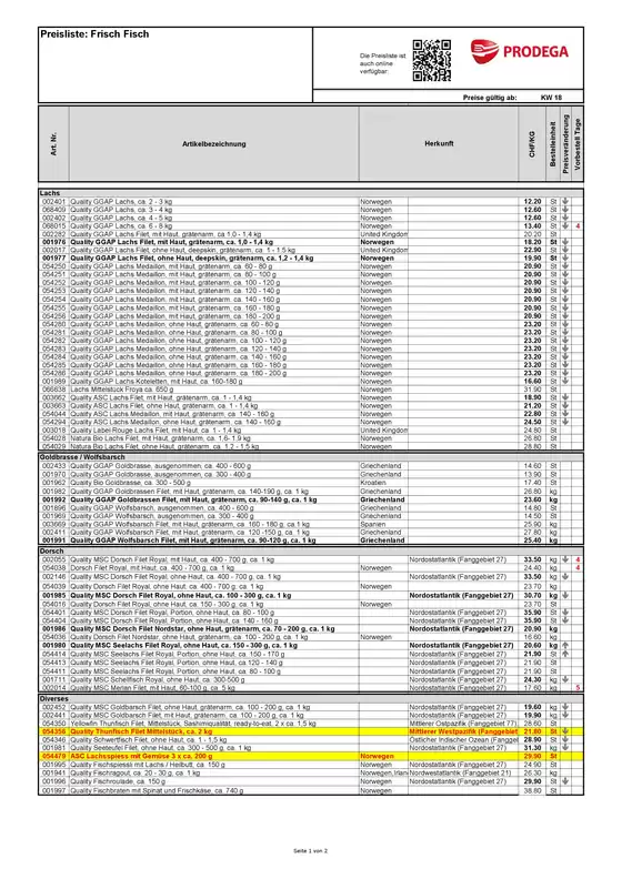 Prodega Katalog | Kw18 agh frischfischbestellliste d | 2026-04-24T00:00:00.000Z - 2026-05-08T00:00:00.000Z